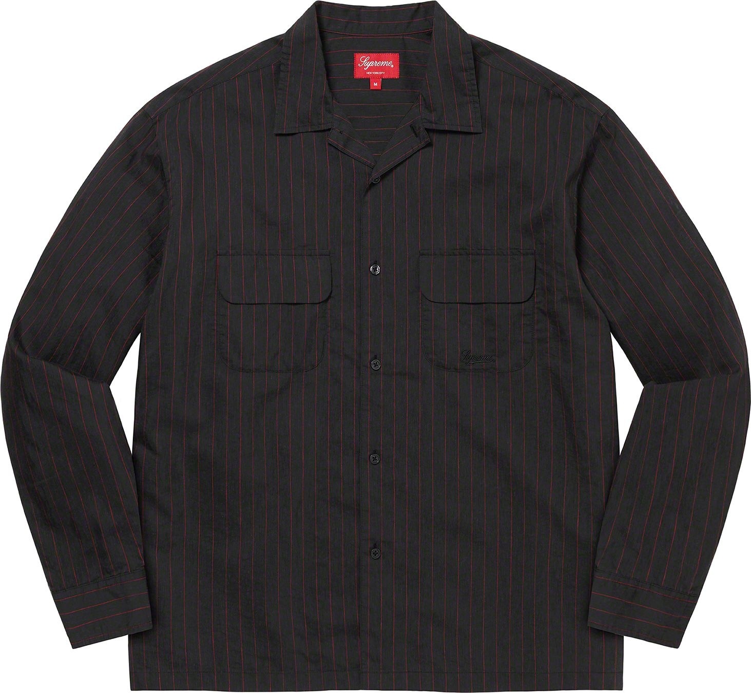 Pinstripe Linen Shirt view 10